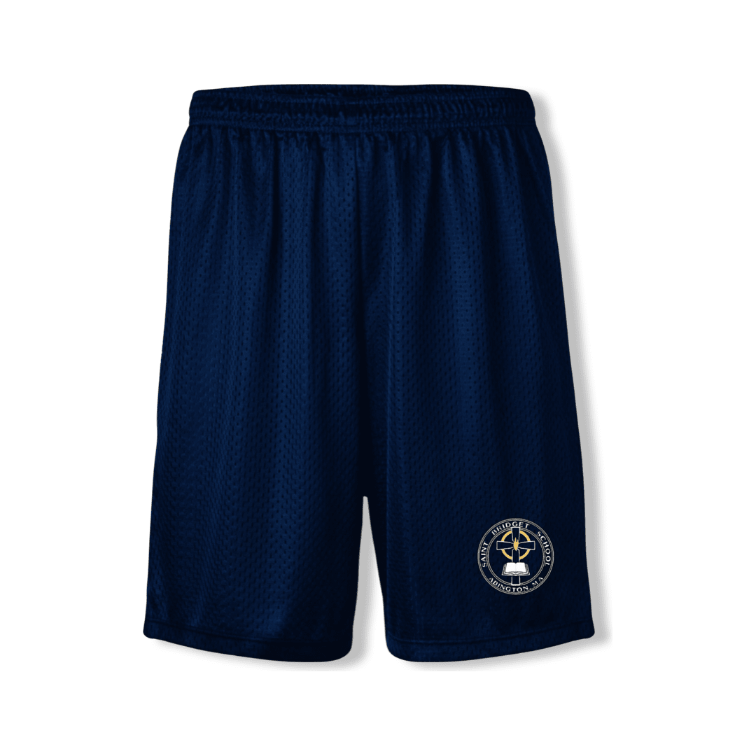St. Bridget  Navy Gym Shorts - Adult