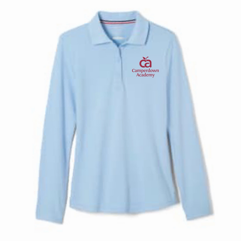 Camperdown Academy - Girl's / Young Women's Long Sleeve Stretch Piqué Polo