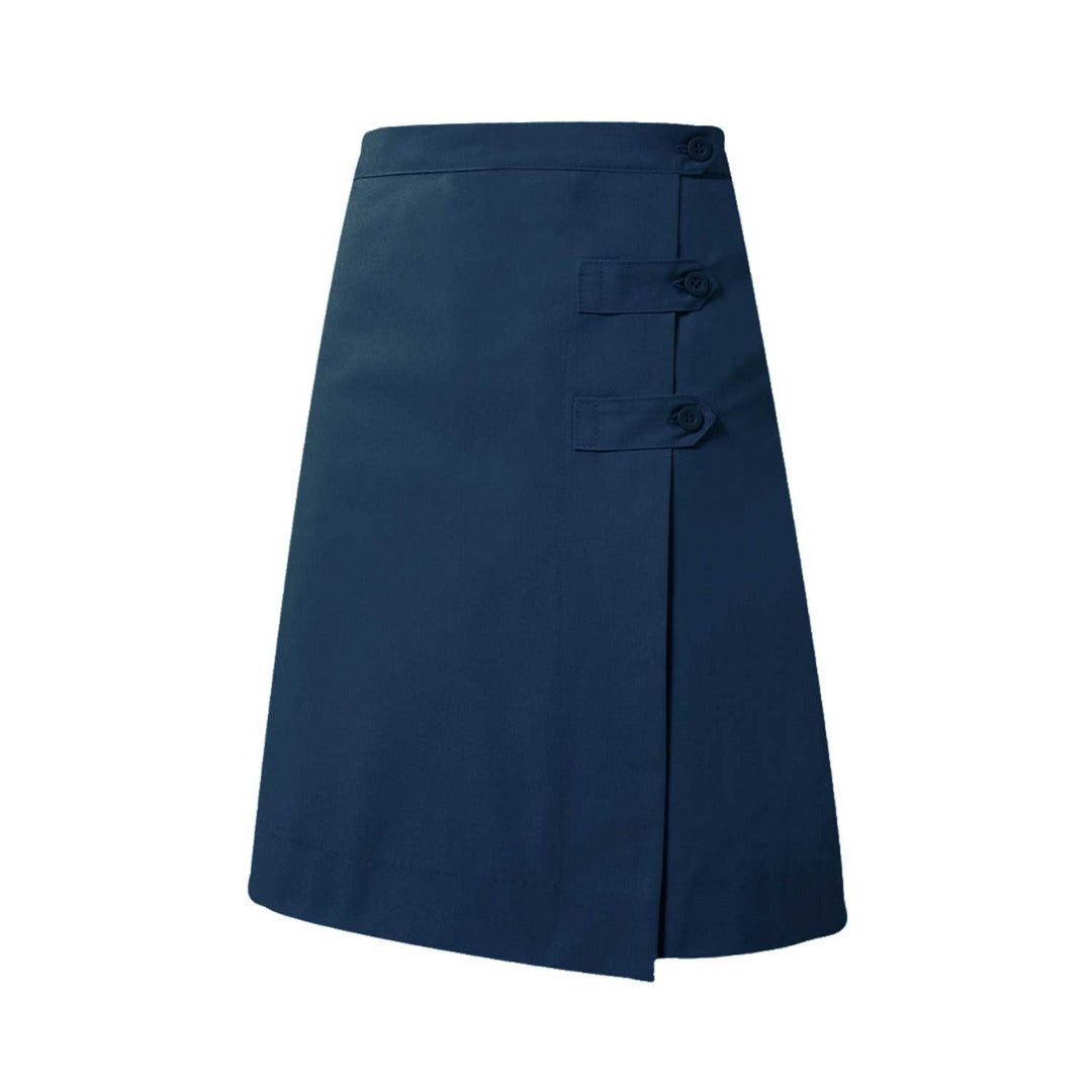 A+ Navy Long Skort - Plus Size Girls