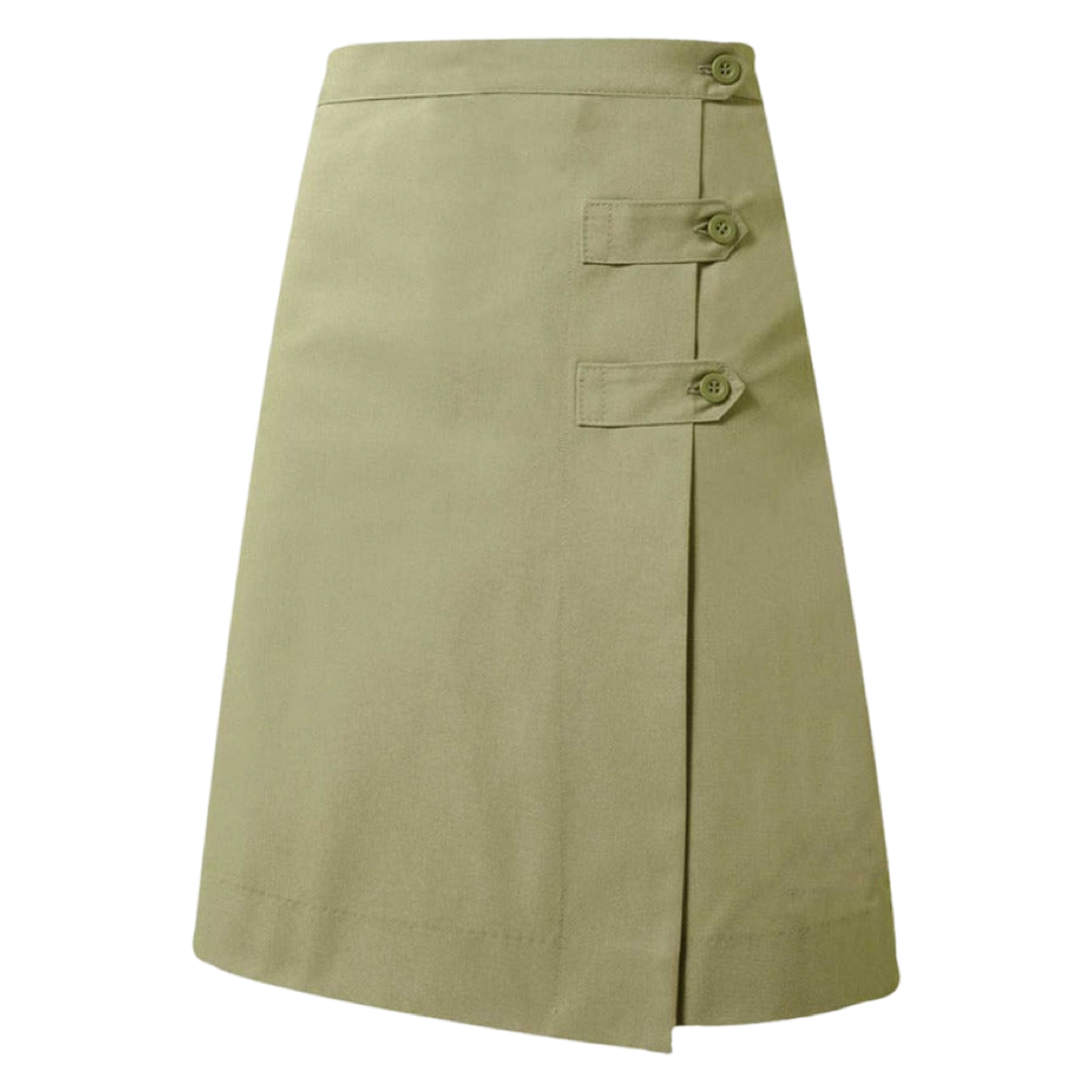 Holy Family Catholic School - Girl&#39;s A+ Khaki Long Skort