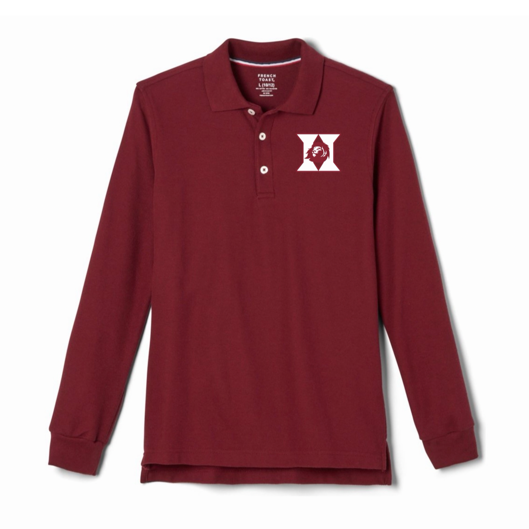 Harvest Christian School - Youth / Adult Co-Ed Long Sleeve Pique Polos