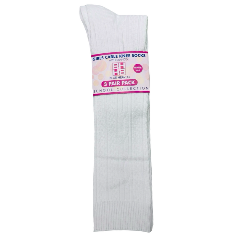 Veritas Classical - AR - Girl's 3-Pack - Cable Knee Socks
