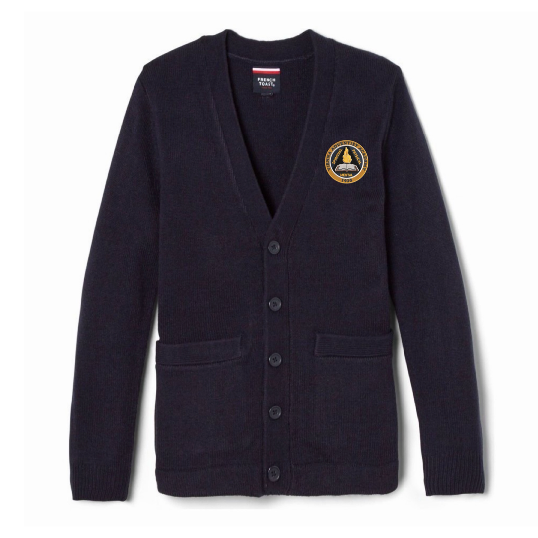 Vienna Adventist - Boy's / Young Men's V-Neck Cardigan Sweater - PK-8th