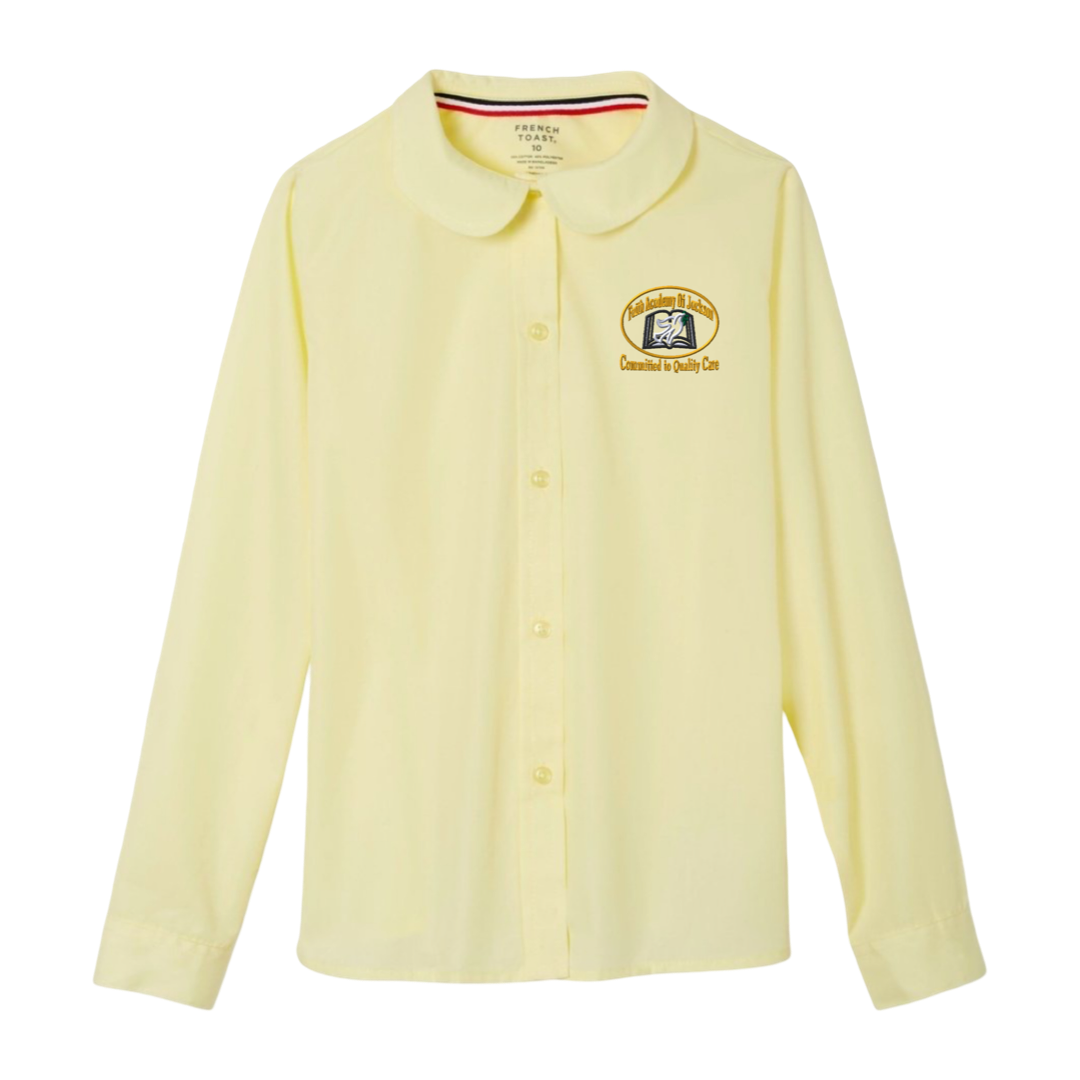 Faith Academy - Girl's Long Sleeve Peter Pan Blouse