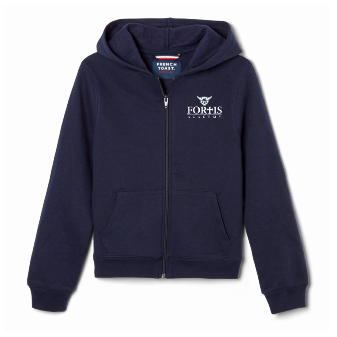 Fortis Academy - Co-Ed Youth / Adult Full Zip Hooded Sweatshirt