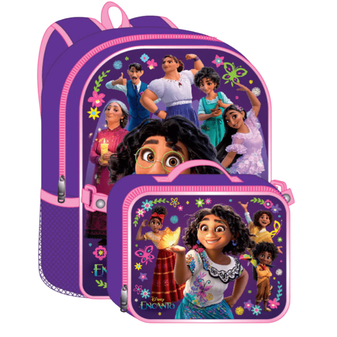 Disney Encanto 16" Backpack W/ Detachable Lunch Bag