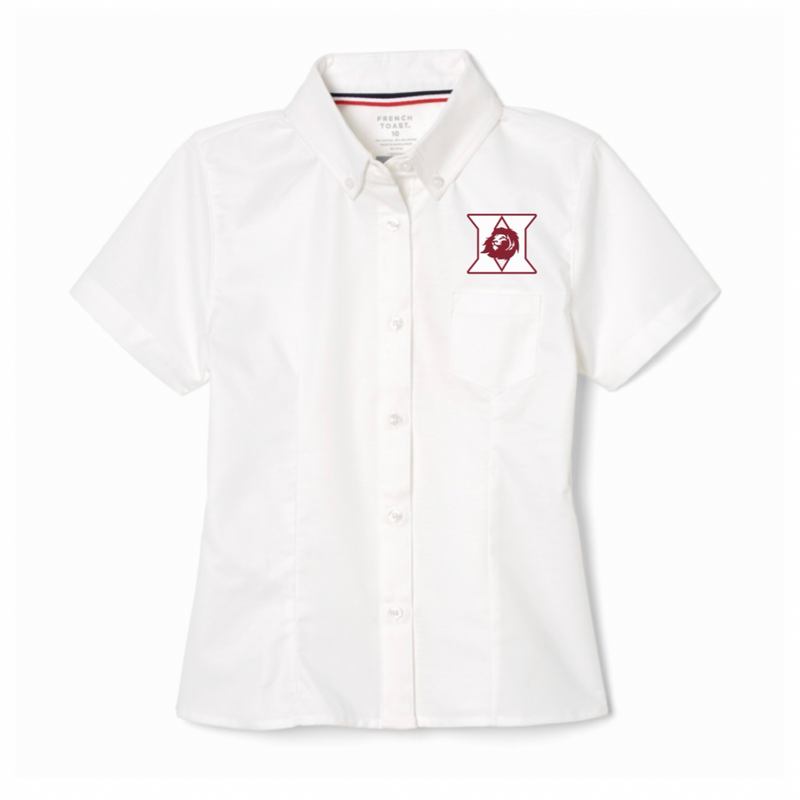 Harvest Christian School - Girl's / Women's Short Sleeve Feminine Fit Oxford Shirt