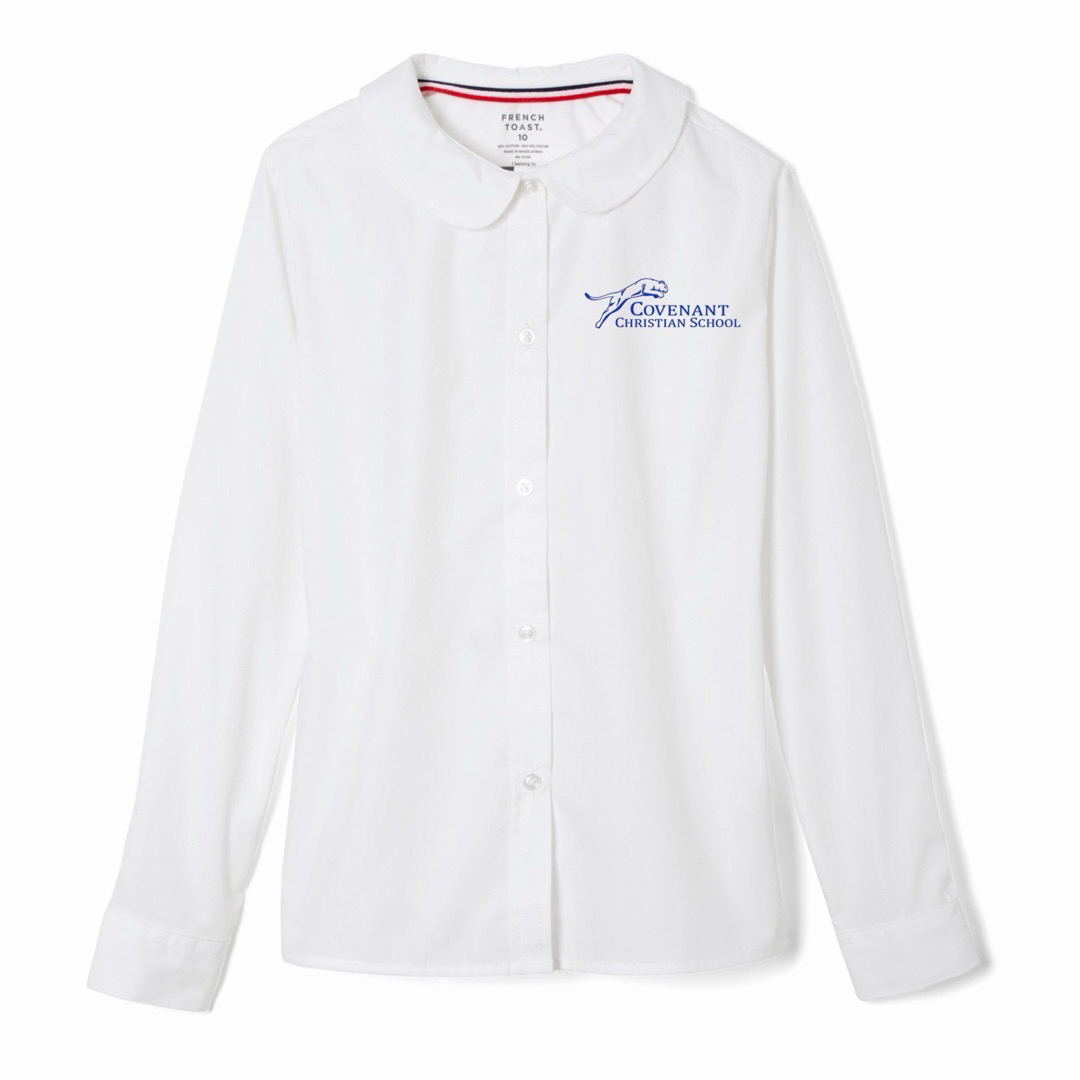 Covenant Christian School - Girl's Long Sleeve Peter Pan Blouse