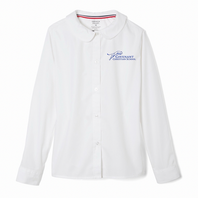 Covenant Christian School - Girl's Long Sleeve Peter Pan Blouse