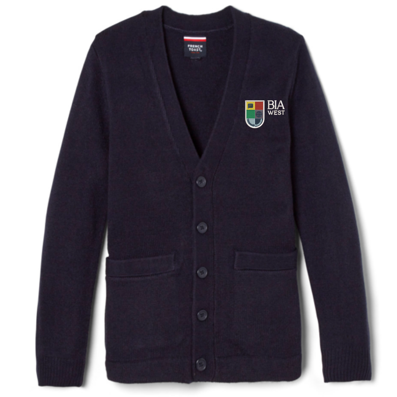 Baltimore International Academy - Co-Ed Youth / Adult V-Neck Cardigan Sweater - West