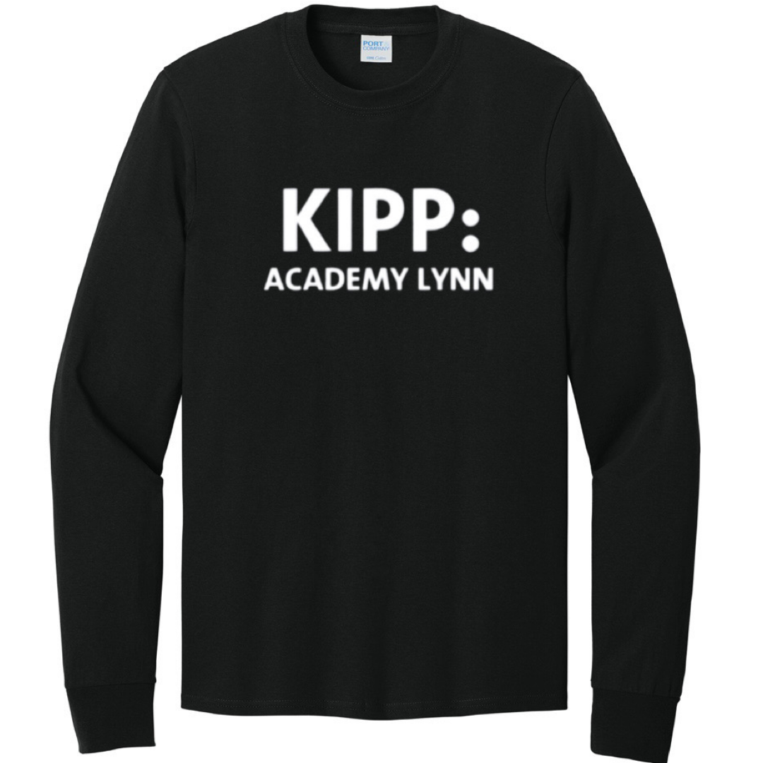 KIPP Academy Lynn - 5th - 8th Black Long Sleeve T-Shirt - Adult