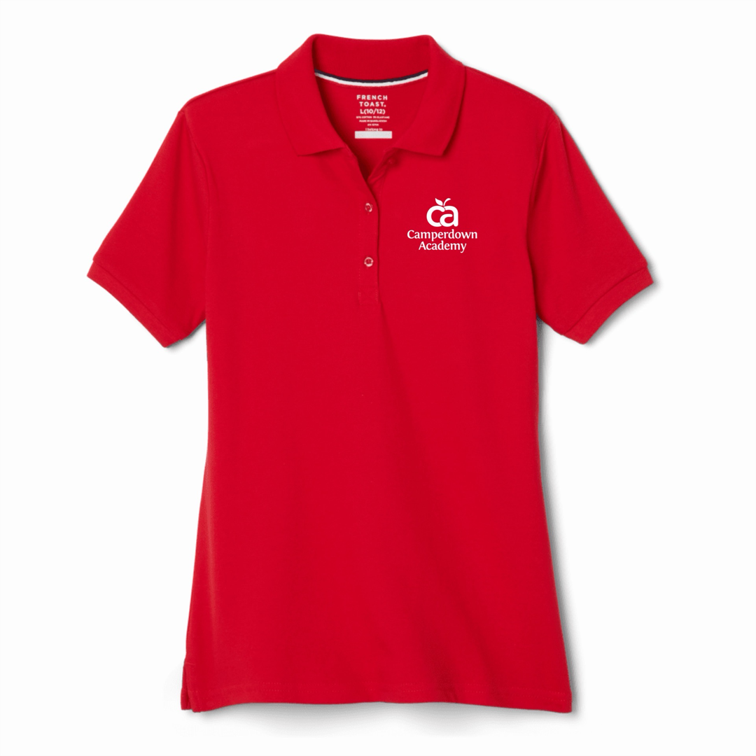 Camperdown Academy - Girl's / Young Women's Short Sleeve Stretch Pique Polos