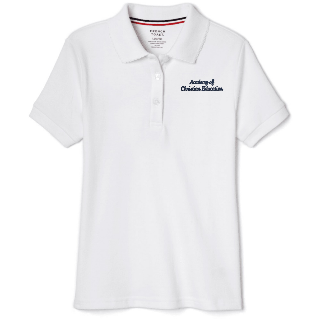 Academy of Christian Education - Girl's Long Sleeve Picot Collar Polo