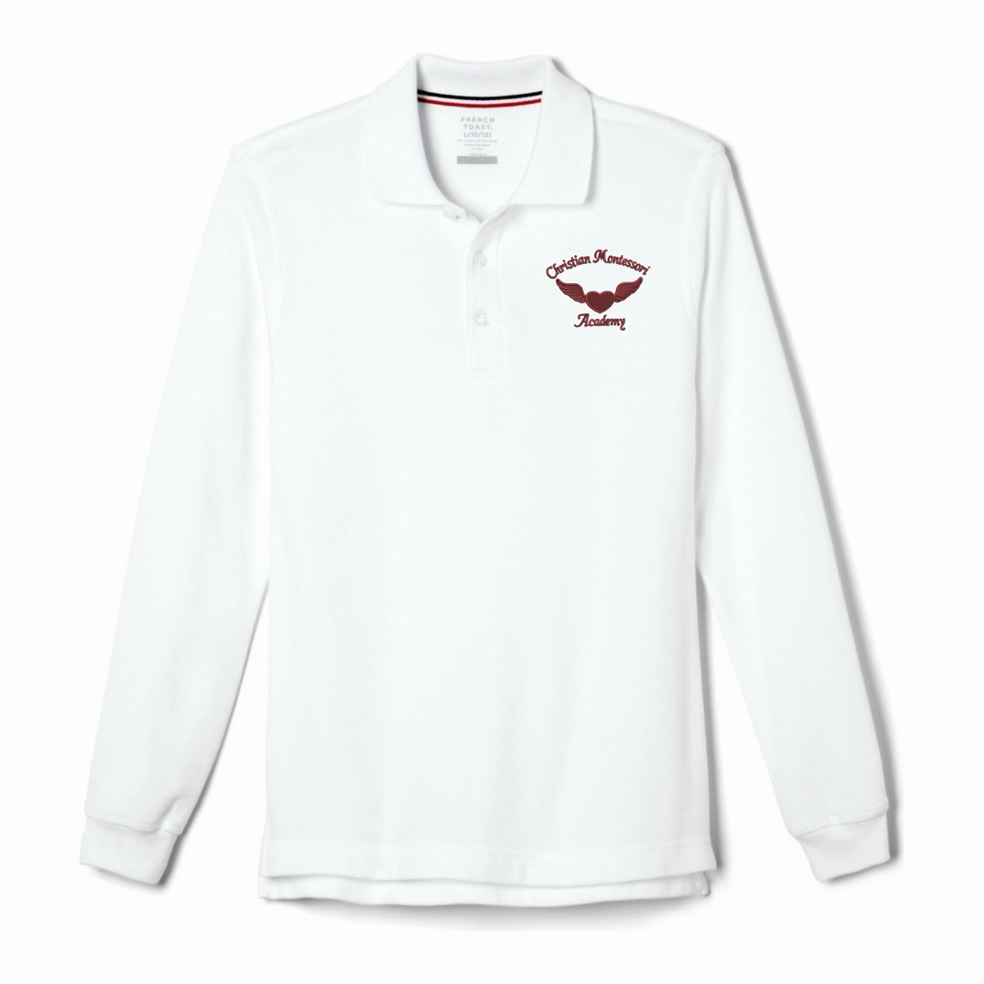 ICMA - Youth / Adult Co-Ed Long Sleeve Pique Polos
