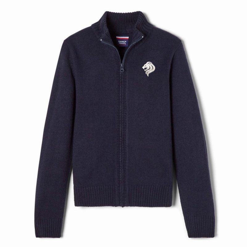 San Diego Jewish Academy - Co-Ed Youth / Adult Zip Front Cardigan