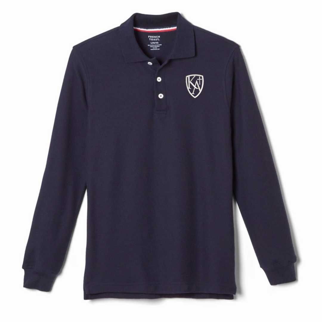 Kings Academy Christian School - Co-Ed Youth / Adult Long Sleeve Pique Polos