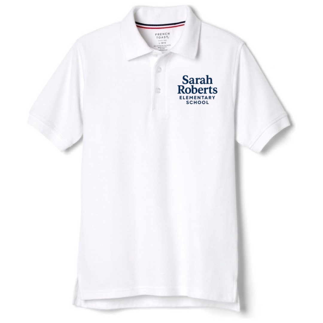 Sarah Roberts Short Sleeve White Polo - Kids