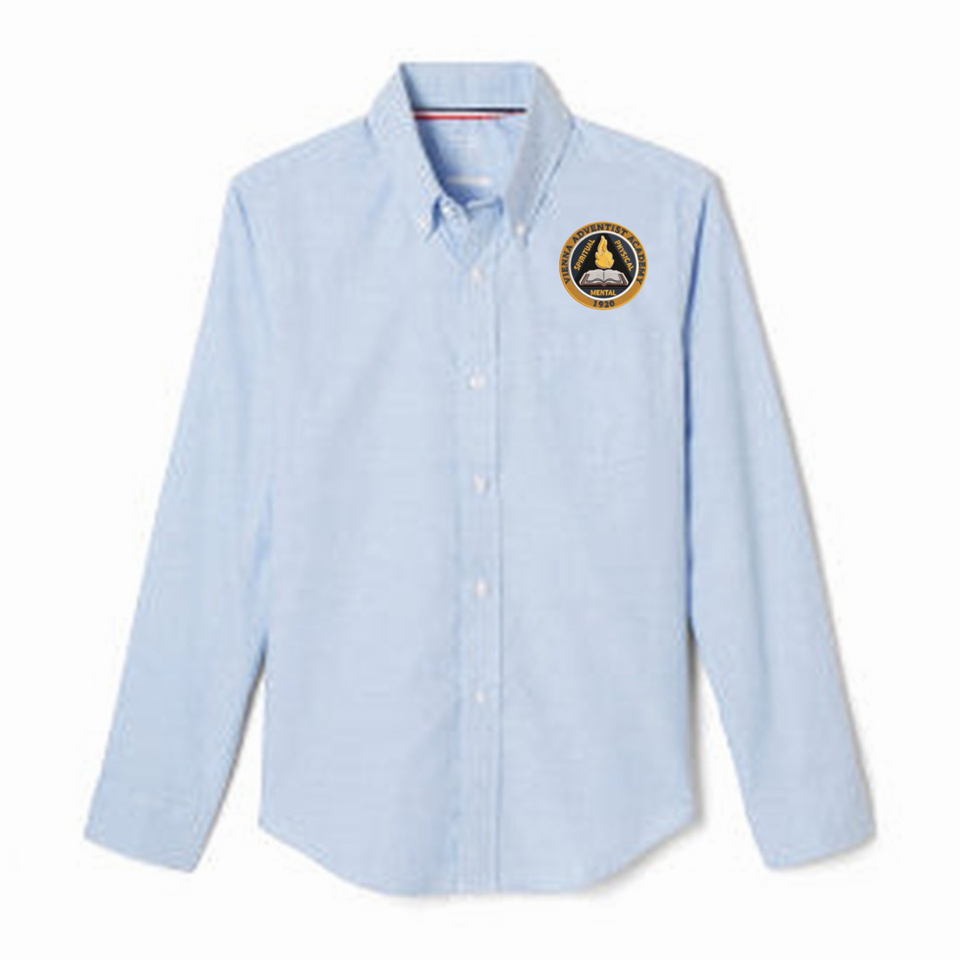 Vienna Adventist - Boy's / Young Men's Long Sleeve Oxford Shirt - PK-4th