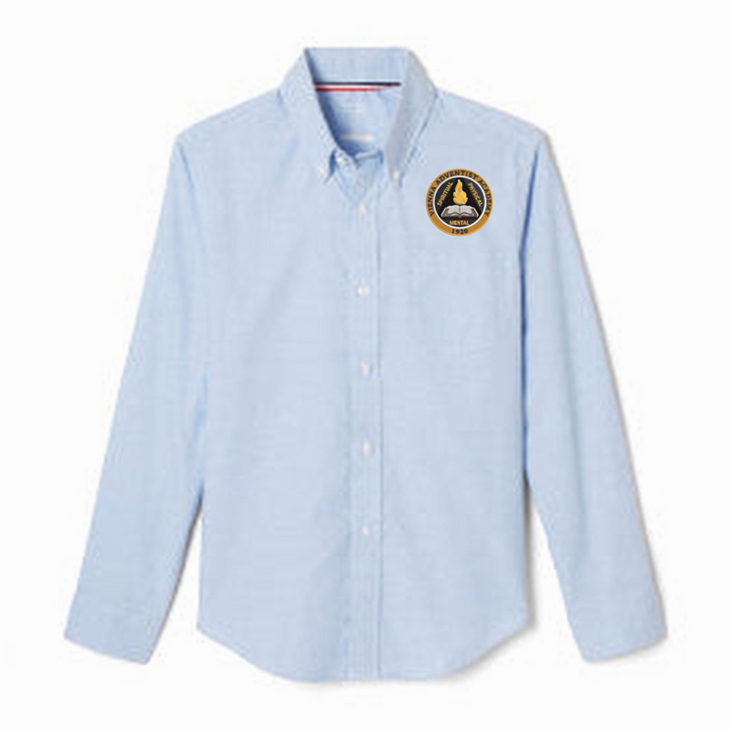 Vienna Adventist - Boy's / Young Men's Long Sleeve Oxford Shirt - PK-4th