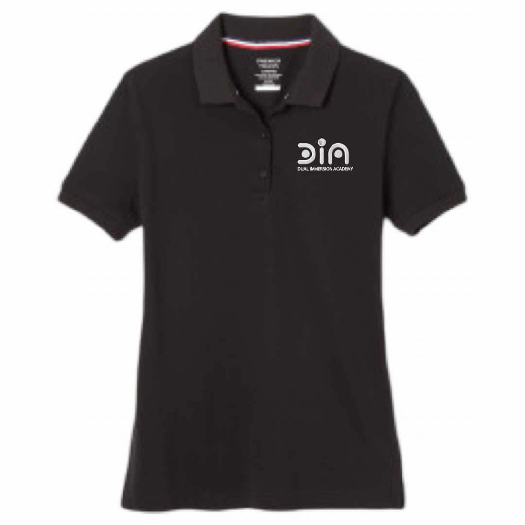 Dual Immersion Academy - Girl's / Young Women's Short Sleeve Stretch Pique Polos - 6-8