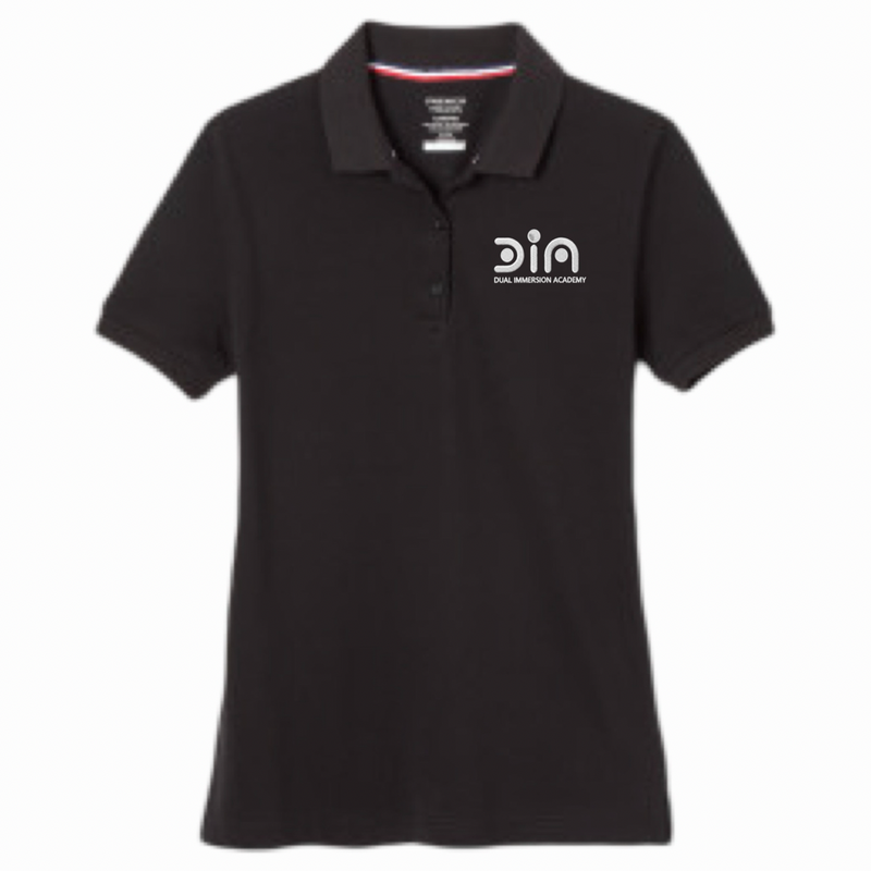 Dual Immersion Academy - Girl's / Young Women's Short Sleeve Stretch Pique Polos - 6-8