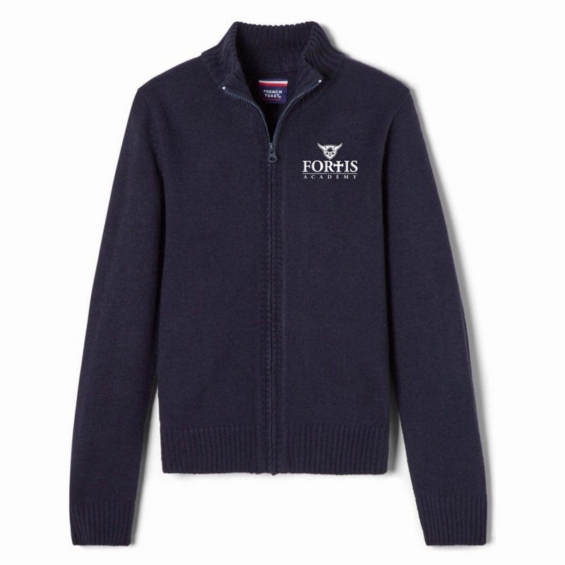 Fortis Academy - Co-Ed Youth / Adult Zip Front Cardigan