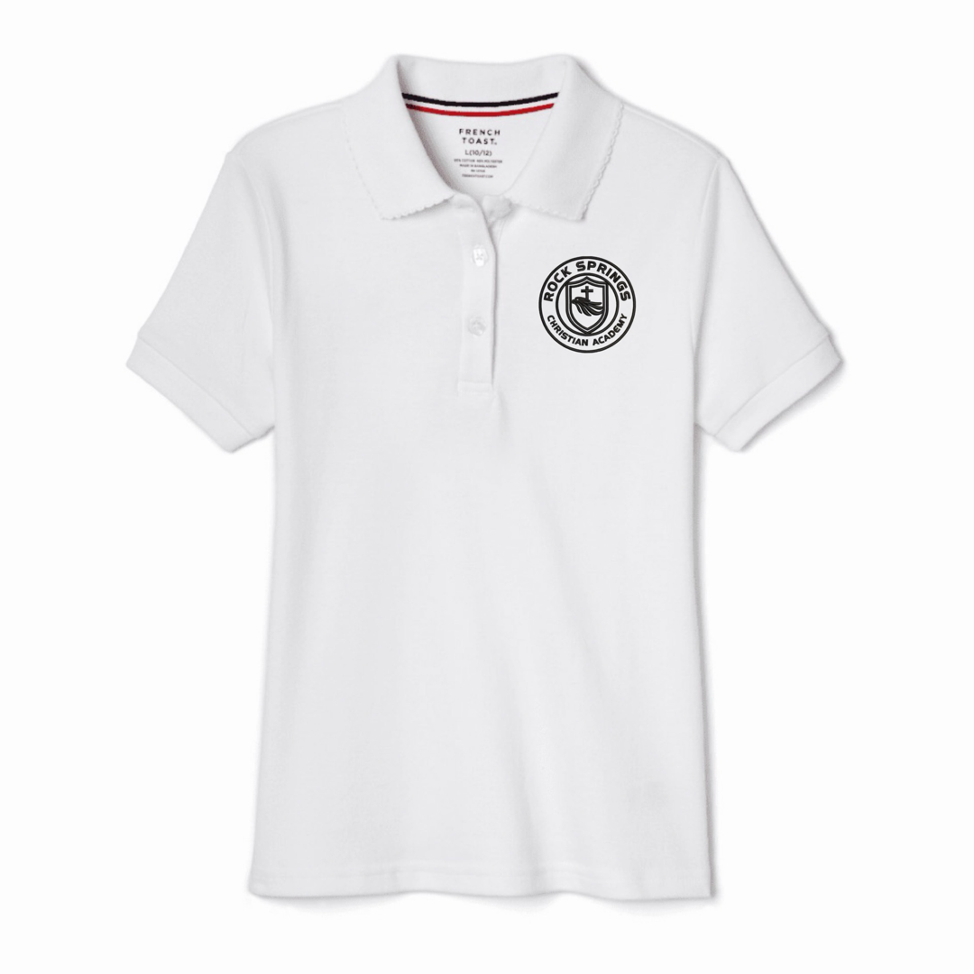 Rock Springs Christian Academy - Girl's Short Sleeve Picot Collar Polos