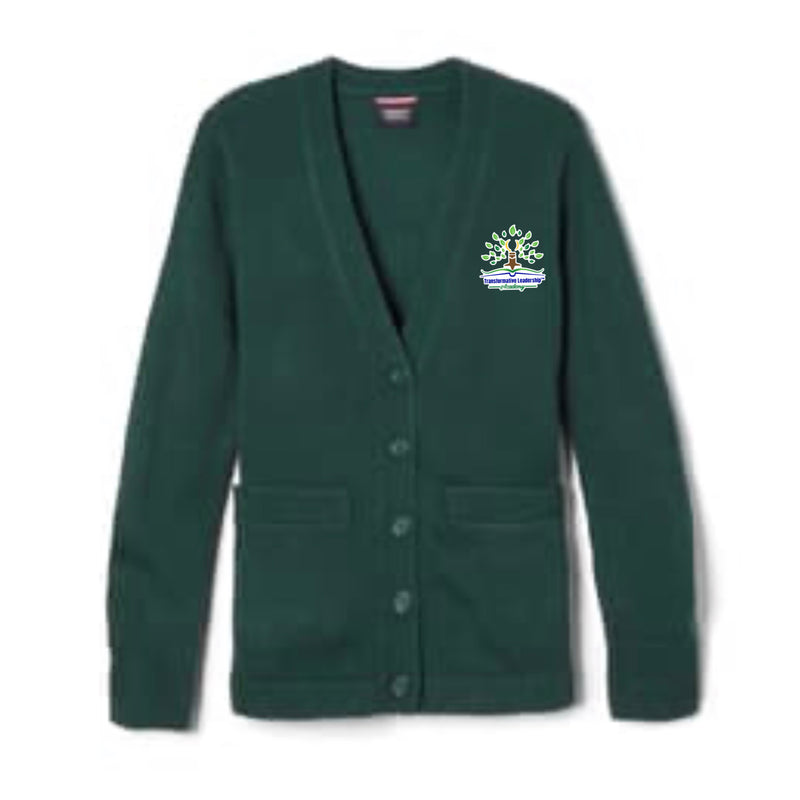Transformative Leadership Academy - Co-Ed Youth V-Neck Cardigan Sweater