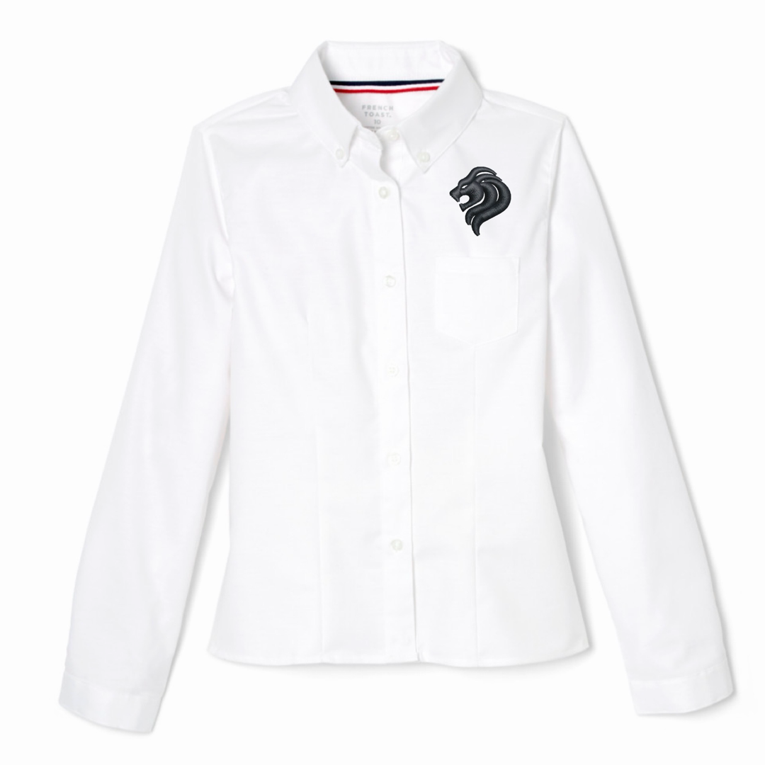 San Diego Jewish Academy - Girl's / Women's Long Sleeve Fitted Oxford Shirt