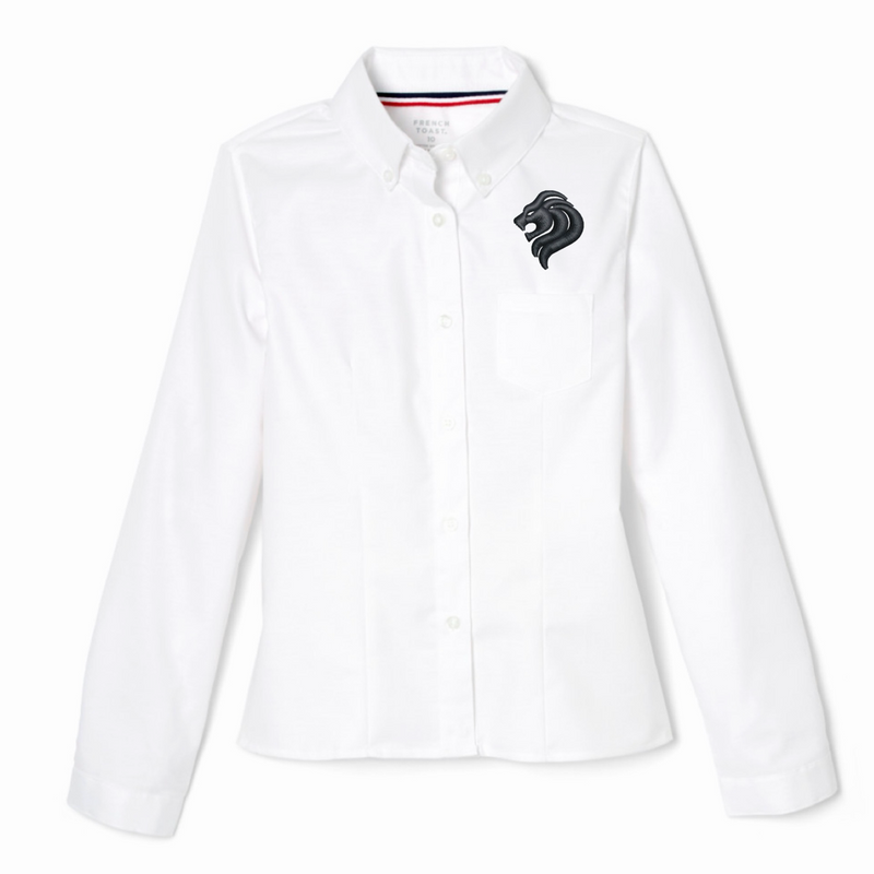 San Diego Jewish Academy - Girl's / Women's Long Sleeve Fitted Oxford Shirt