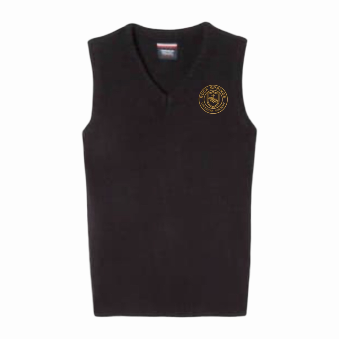 Rock Springs Christian Academy - Co-Ed Youth / Adult V-Neck Sweater Vest