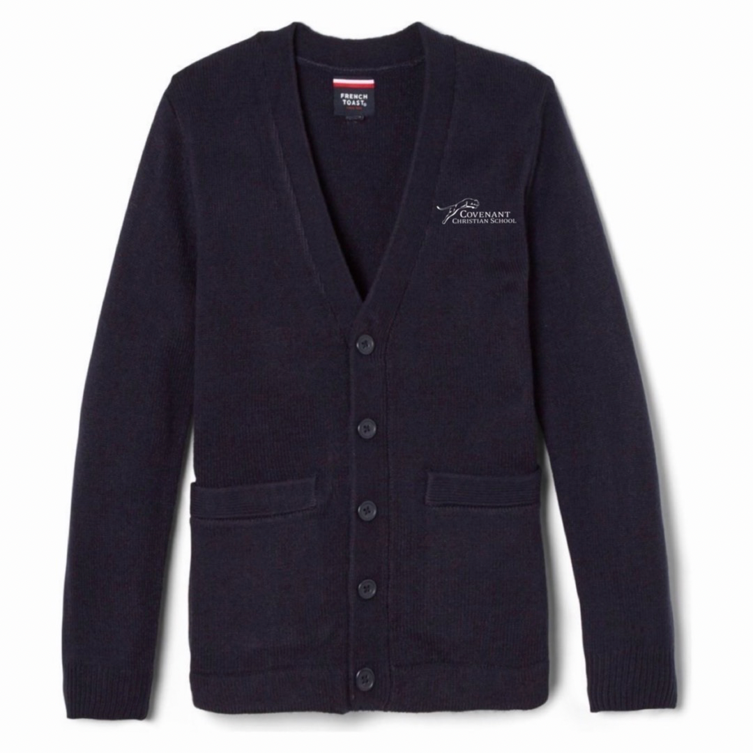 Covenant Christian School - Youth / Adult Co-Ed V-Neck Cardigan Sweater