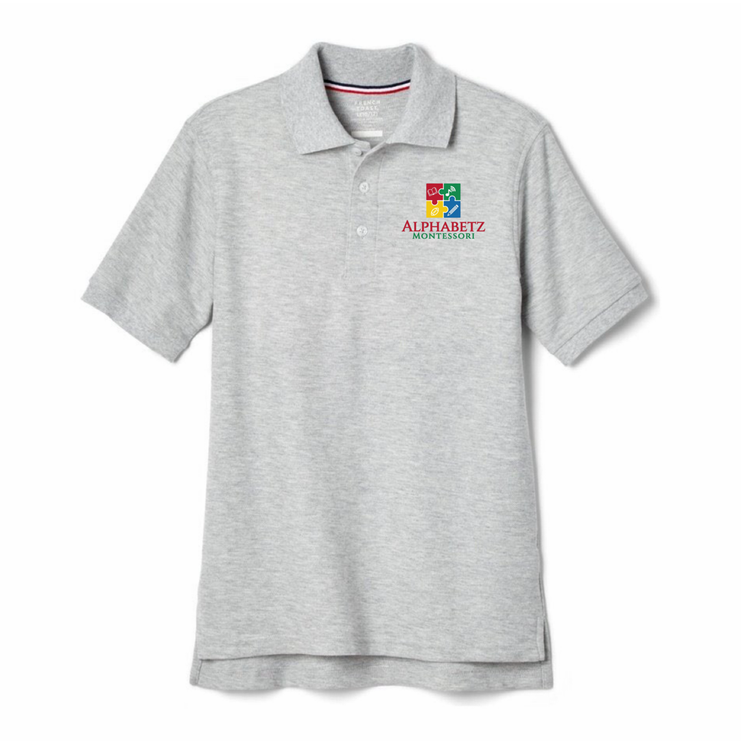 Alphabetz - Boy's  Short Sleeve Pique Polos