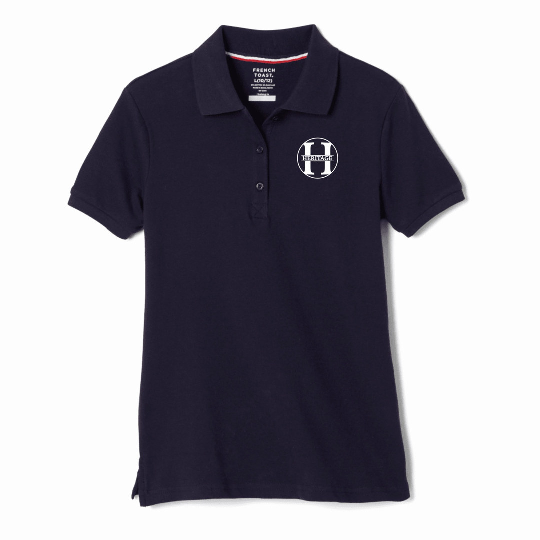 Heritage Baptist - Girl's / Young Women's Short Sleeve Stretch Pique Polos
