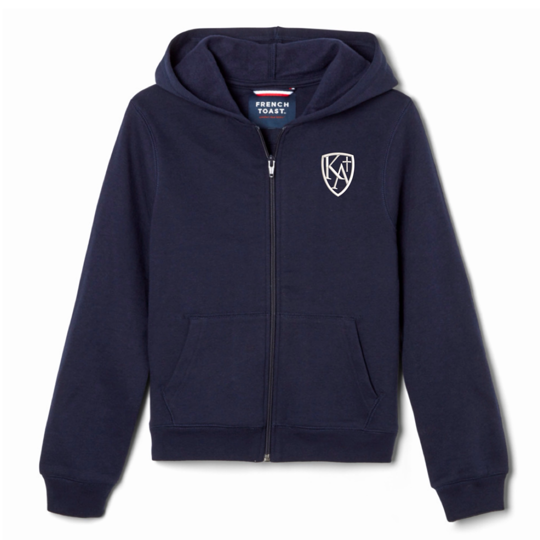 Kings Academy Christian School - Co-Ed Youth / Adult Fleece Full Zip Hoodie
