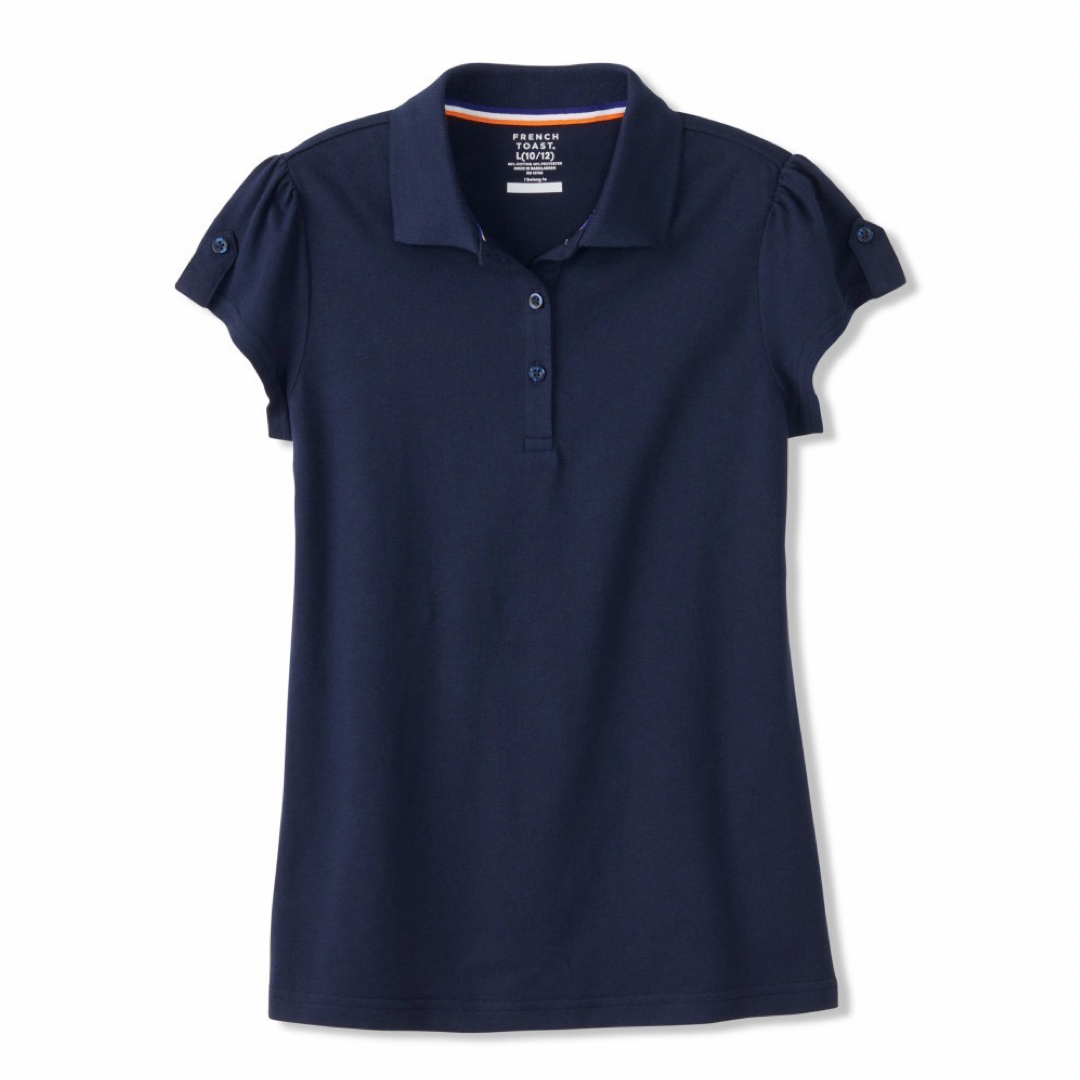Girl's Short Sleeve Jersey Polo w/ Sleeve Tabs