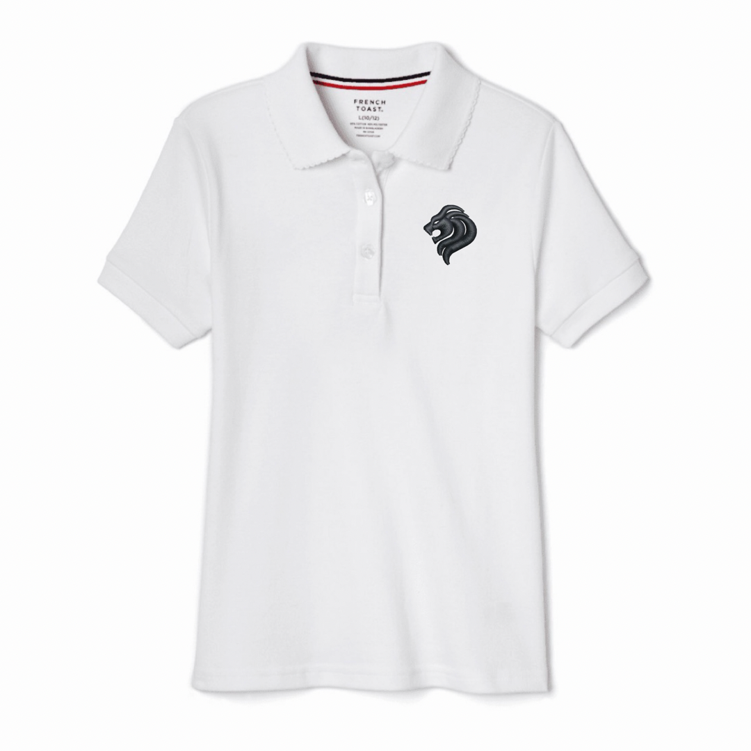 San Diego Jewish Academy - Girl's Short Sleeve Picot Collar Polo
