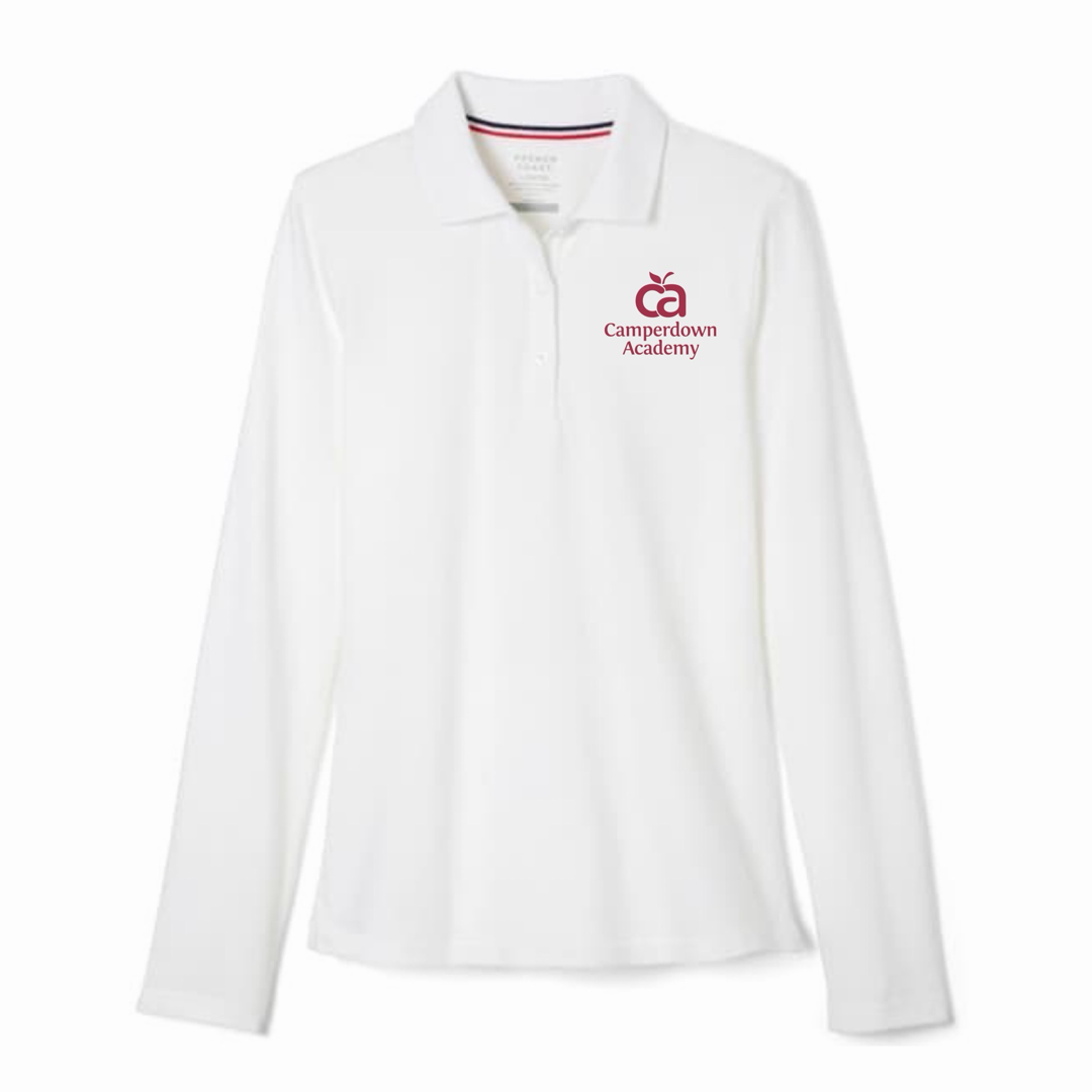 Camperdown Academy - Girl's / Young Women's Long Sleeve Stretch Piqué Polo