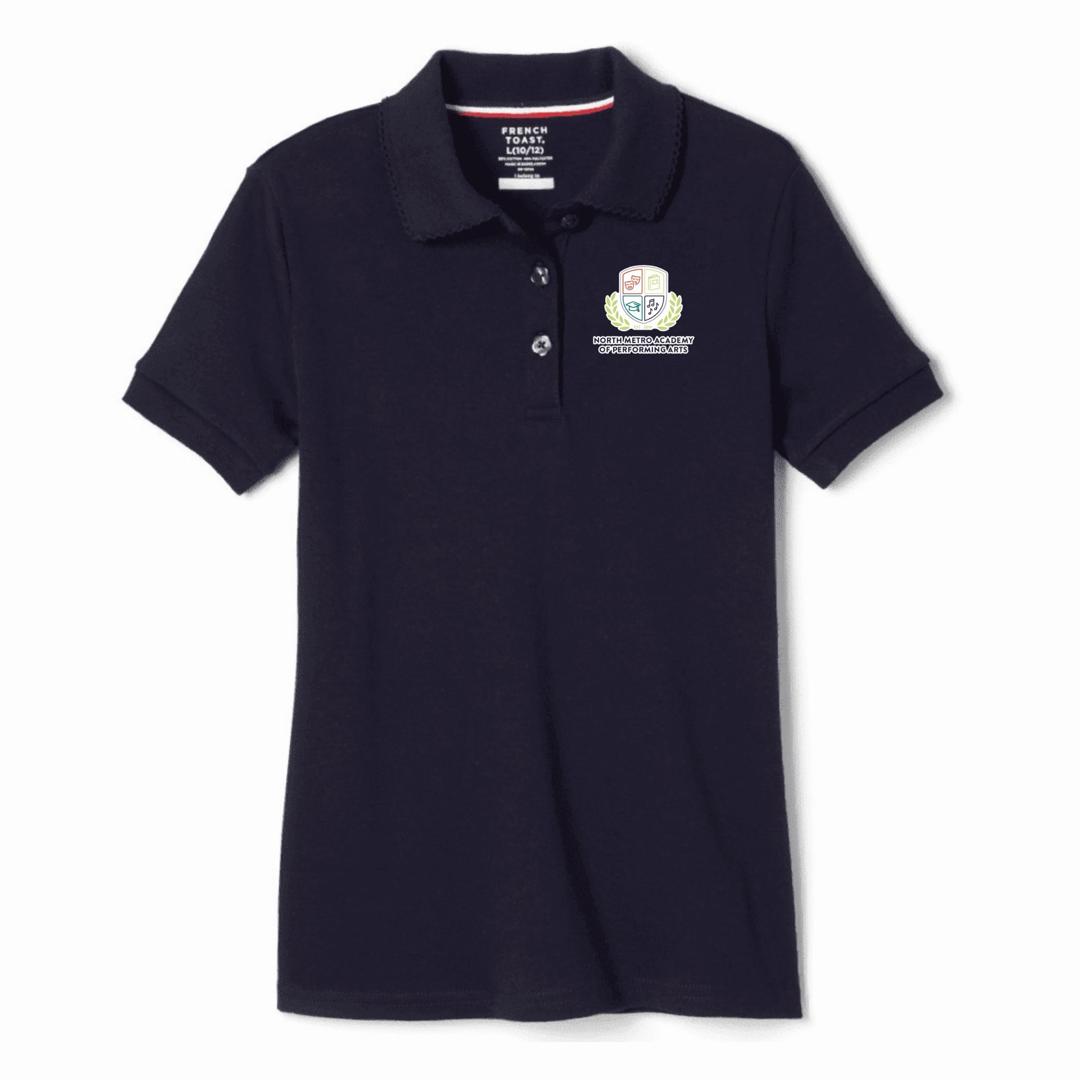 North Metro Academy - Girl's Short Sleeve Picot Collar Polo