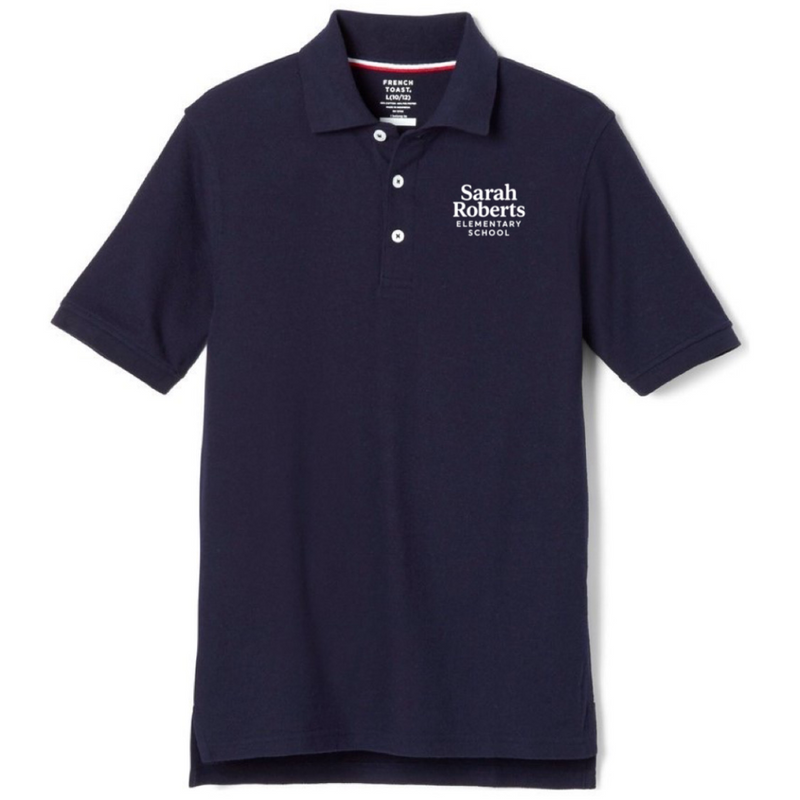 Sarah Robert's Short Sleeve Navy Polo - Adults