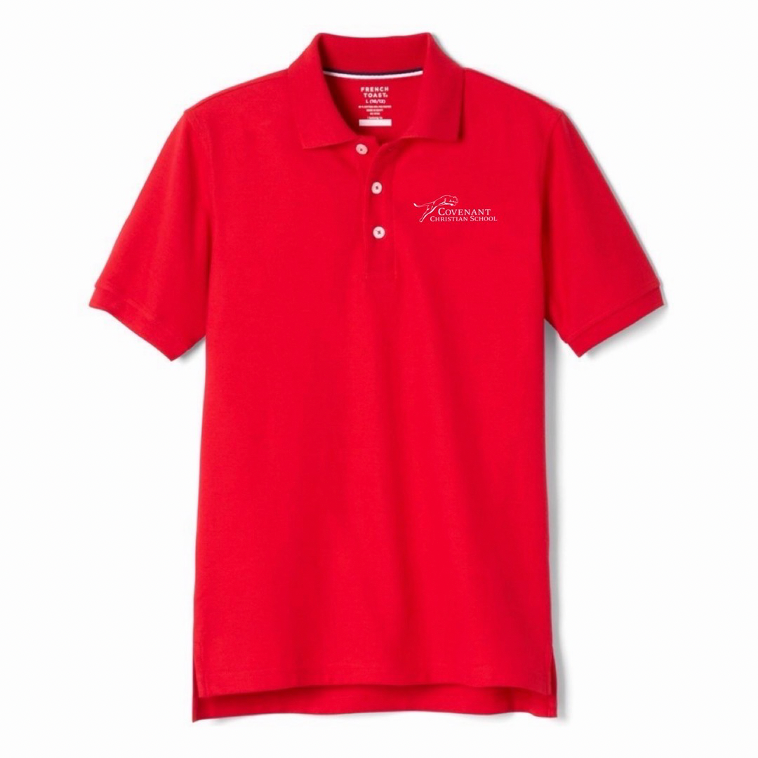 Covenant Christian School - Co-Ed Youth / Adult Short Sleeve Pique Polos