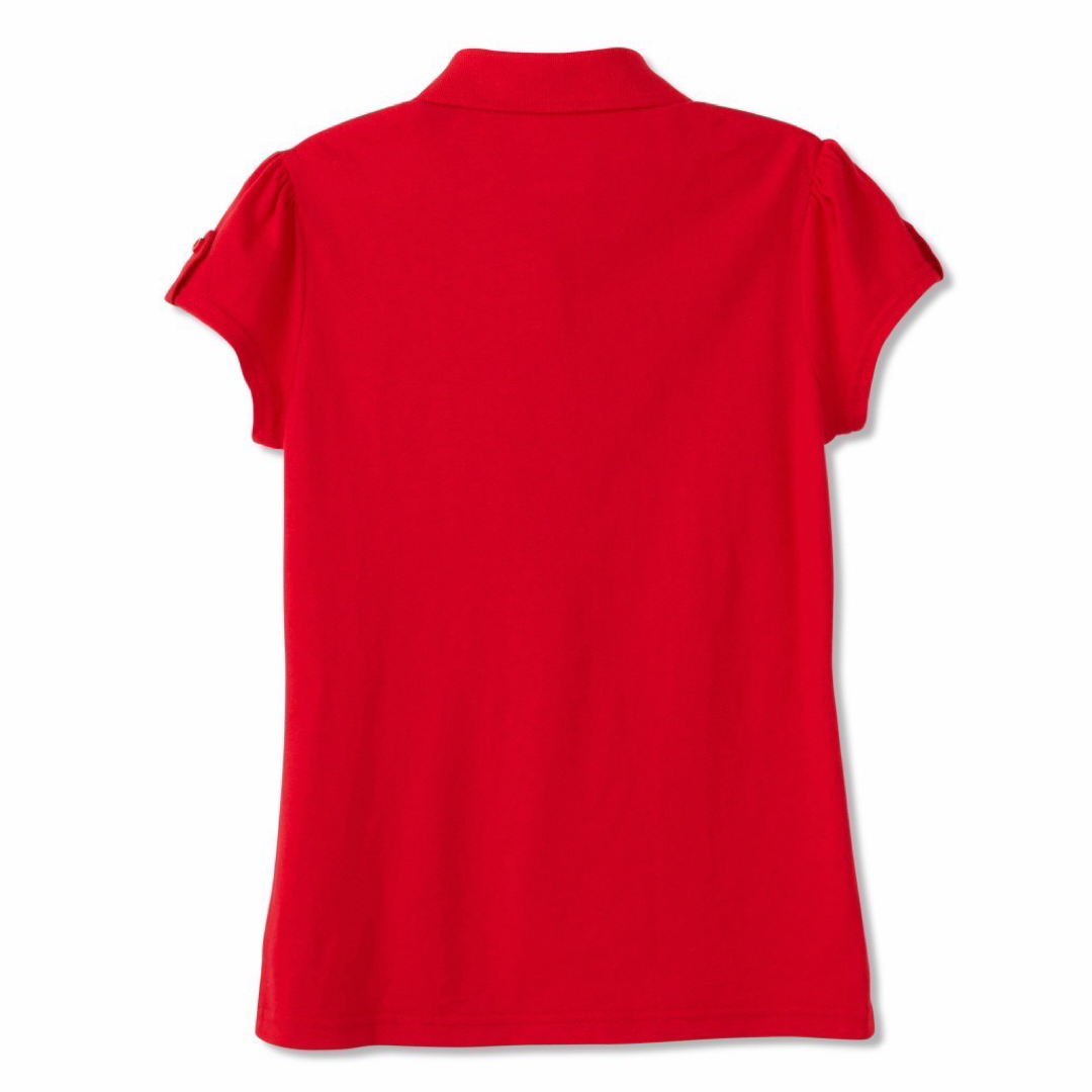 Girl's Short Sleeve Jersey Polo w/ Sleeve Tabs