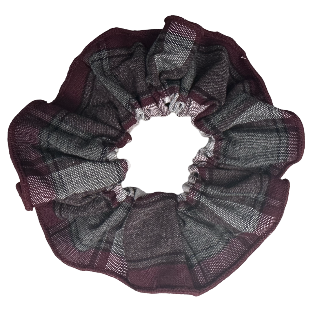 Rogers City Baptist  - Scrunchie with Merrowed Edge - Plaid P54