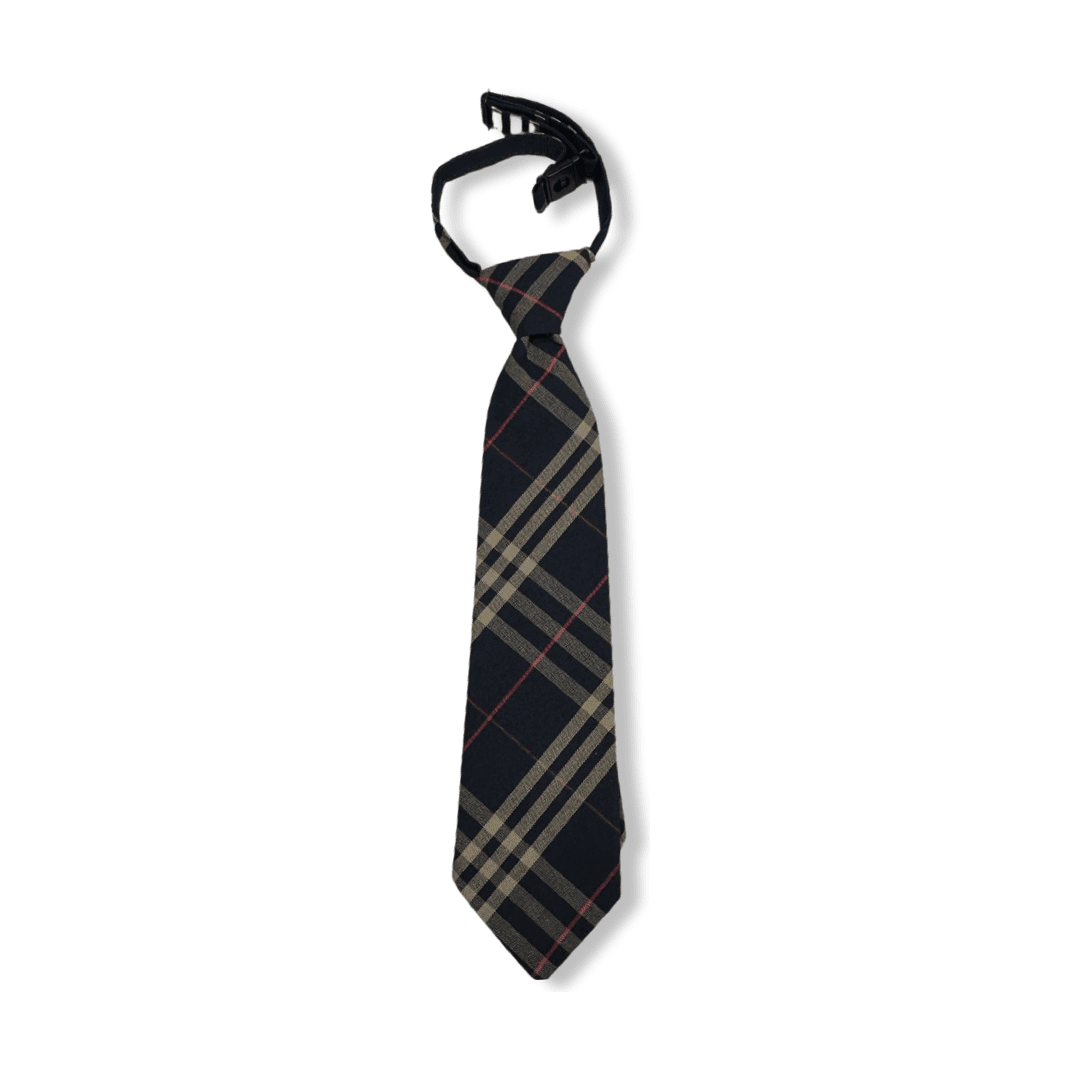 NAA - Boy&#39;s Plaid Pre-Tied Tie w/ Neck Strap