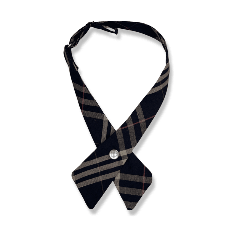 NAA - Girls Plaid Crossover Tie - One Size
