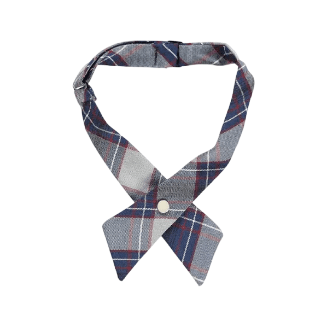 Jackson Walnut Park - Girls Plaid Crossover Tie - One Size- P82