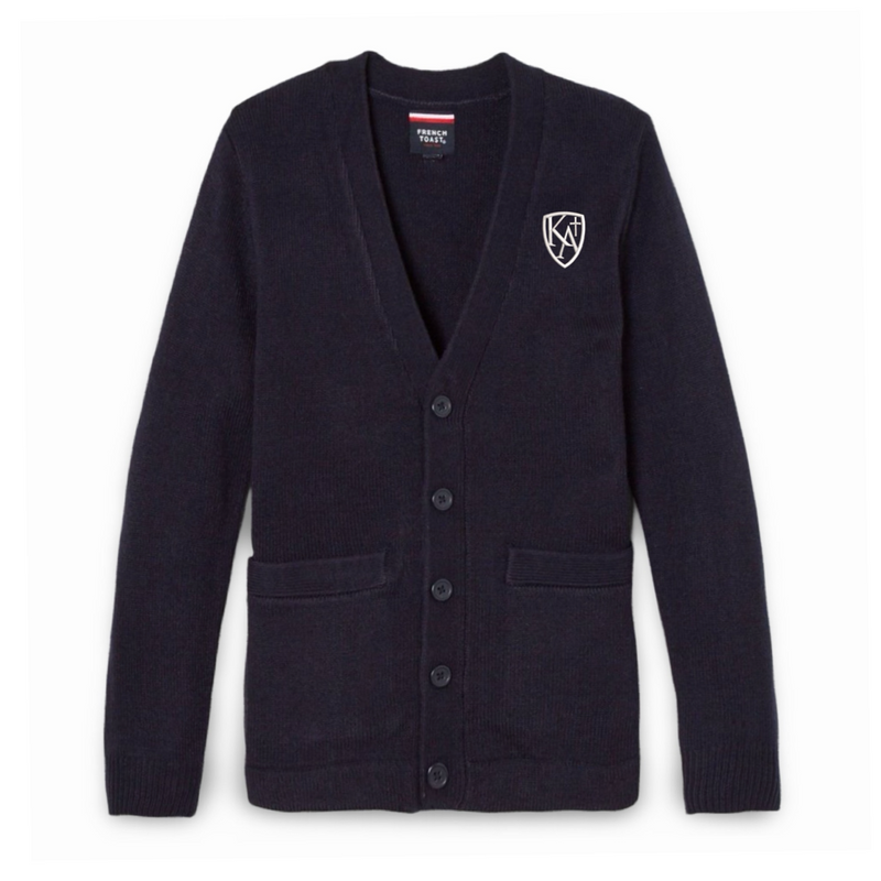 Kings Academy Christian School - Co-Ed Youth / Adult V-Neck Cardigan Sweater