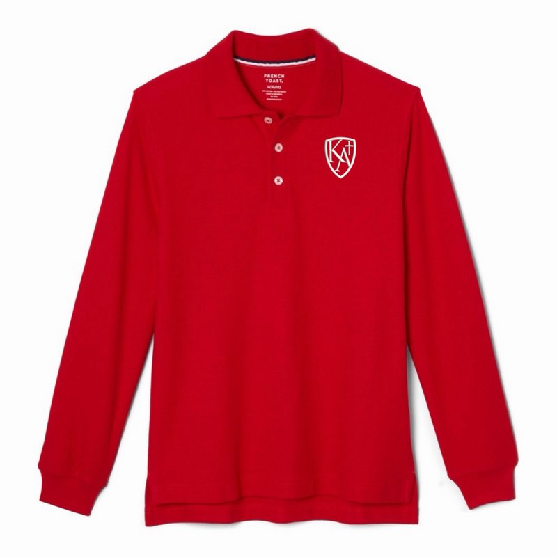 Kings Academy Christian School - Co-Ed Youth / Adult Long Sleeve Pique Polos