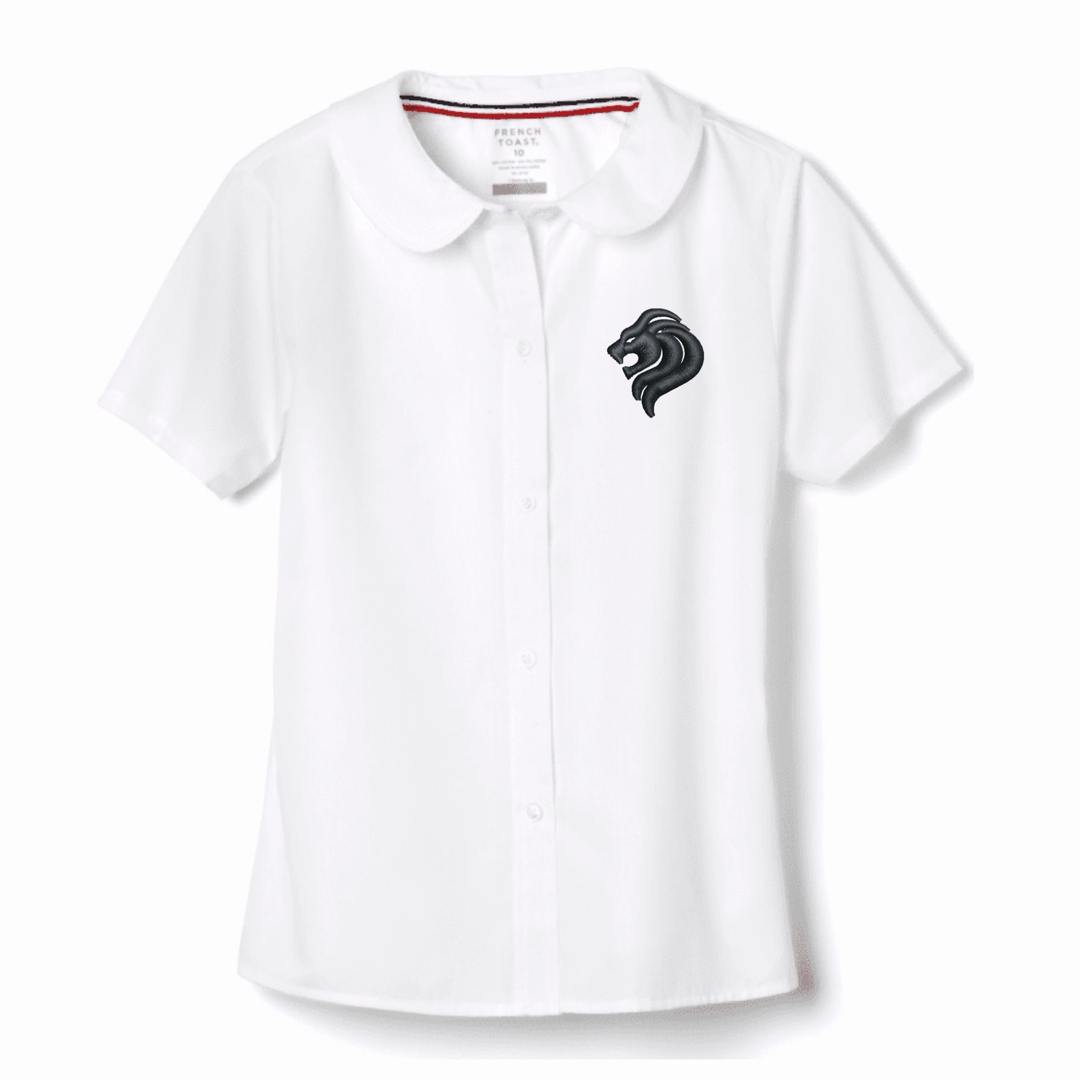 San Diego Jewish Academy - Girl's Short Sleeve Peter Pan Blouse
