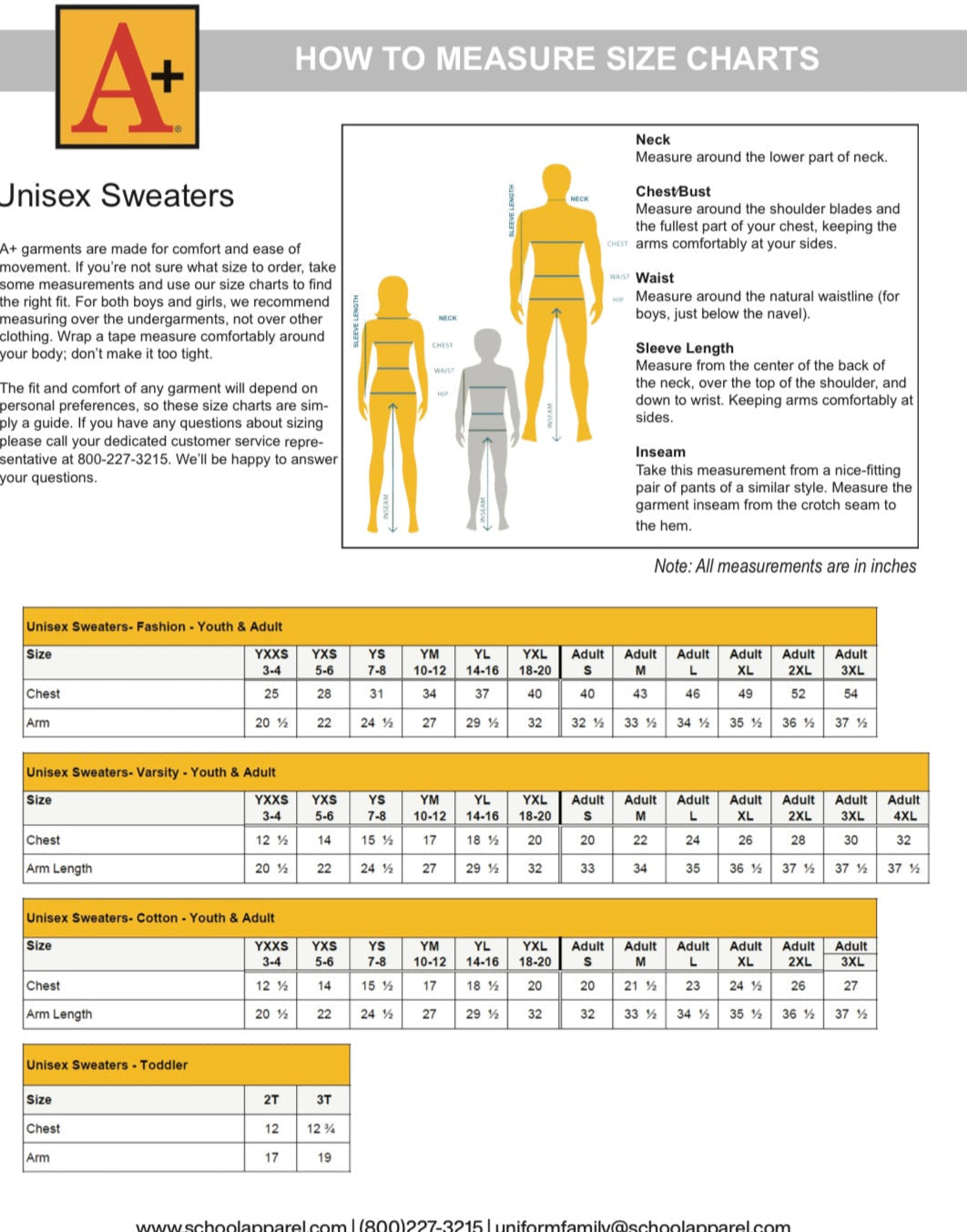 A+ Adult Unisex V-Neck Sweater Vest